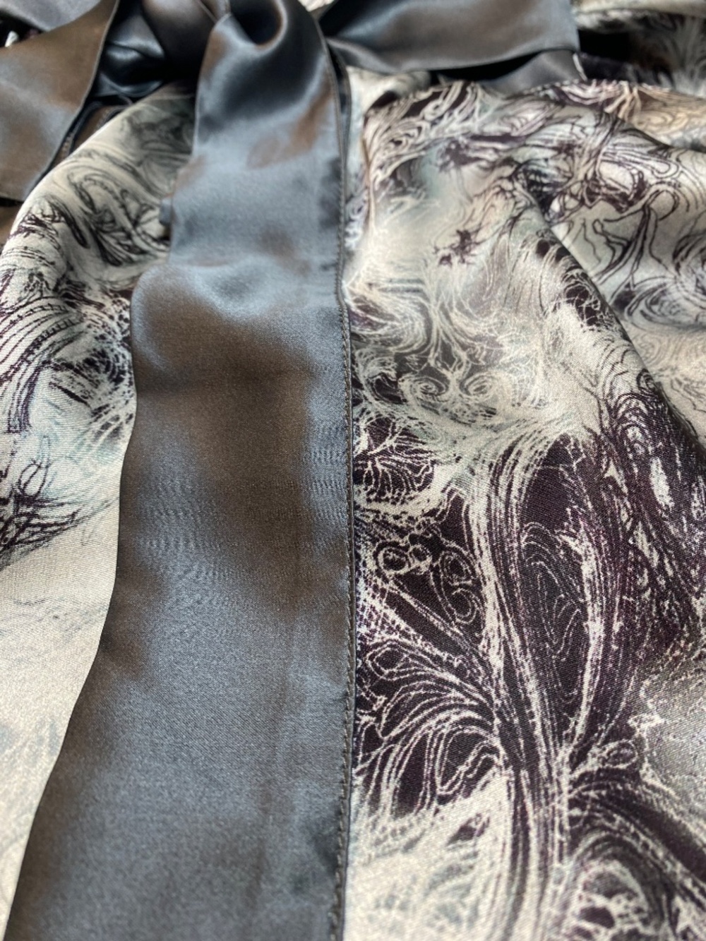 VTG Patrizia Pepe 100% Silk Tuxedo Halter Wrap Dress • Y2K Archival Silk Satin 4 - Picture 12 of 14